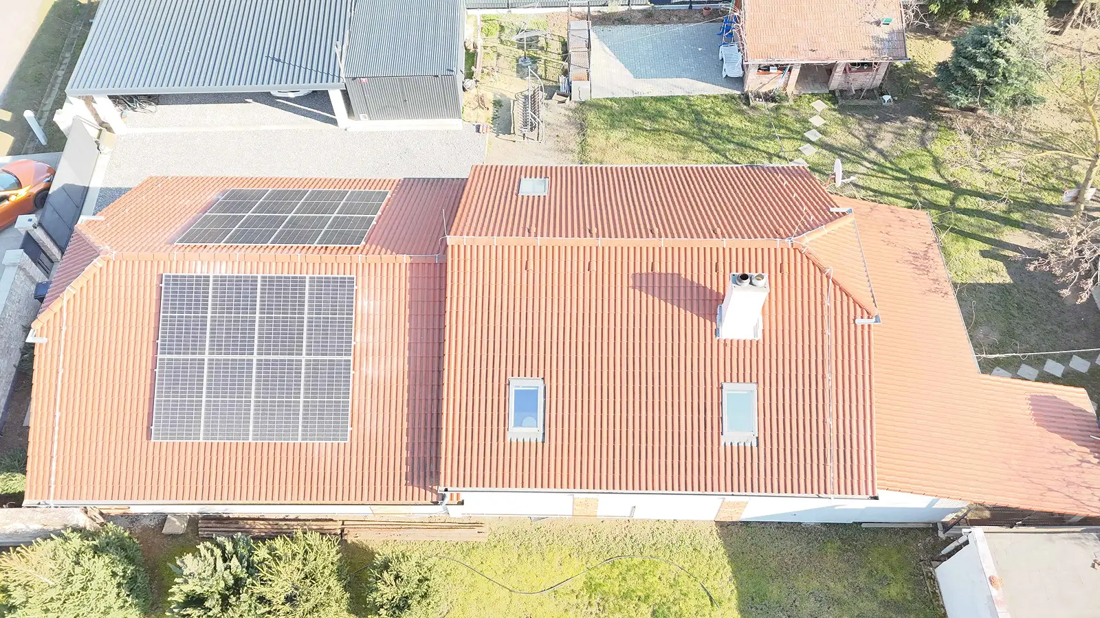 Fotovoltaika na kľúč 8 kWp na rodinnom dome, Levice okres Nitra