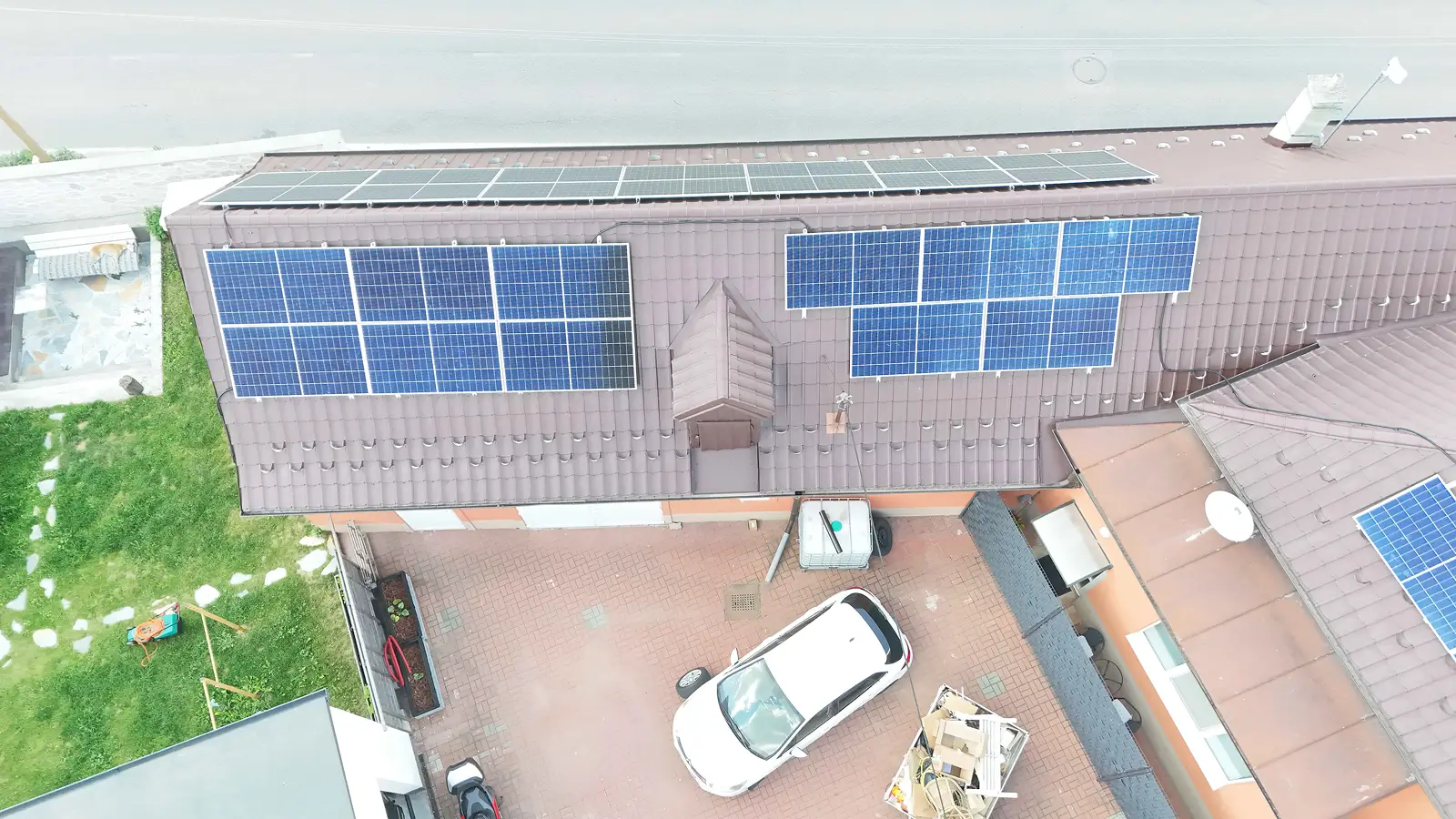 Fotovoltaické panely na rodinnom dome Bratislava, okres Malacky