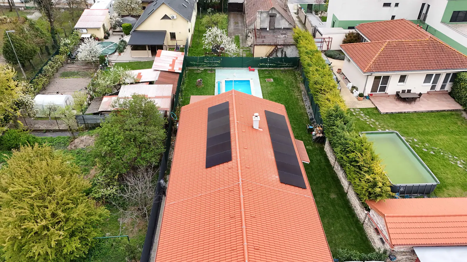 Fotovoltaická elektráreň na šikmej streche rodinného domu v Dunajskej Strede